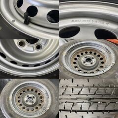 【DUNLOP ENASAVE VAN01 155/80R14 88/86N LT】夏タイヤ【プロボックス スチールホイール 14インチ 5J4HPCD100】　(STD004)の画像