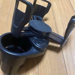 車用 ドリンクホルダー カップホルダー 2in1 マルチカップホルダー 2連の画像