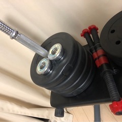 可変式 バーベル ダンベルセット 筋トレ ダンベルセット 腹筋 の画像
