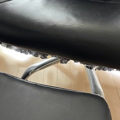 ゲーミングチェア リクライニング オットマン PUレザー ブラックの画像