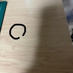 上棚付きコンパクトデスク(キャスター付)の画像