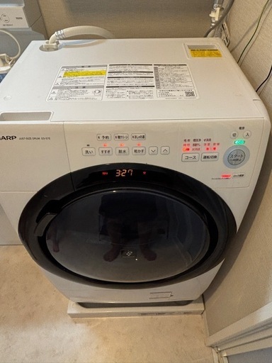 SHARPドラム式洗濯機ES-S7E-WR 7\3.5kg