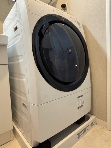 SHARPドラム式洗濯機ES-S7E-WR 7\3.5kg