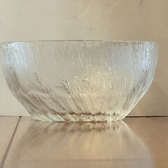 《直径18cm》レトロなガラスボウル_JJ【2個】の画像