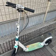 キックボード　ブレーキ付ビッグホイール　美品　の画像