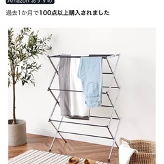 【引取早い方優先！】【美品】折り畳み式物干しスタンドの画像