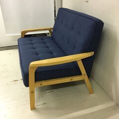  24943  2人掛けファブリックソファ　幅116cm    ◆大阪市内・東大阪市他 6,000円以上ご購入で無料配達いたします！◆ ※高槻・枚方方面◆西宮・尼崎方面◆生駒方面　それぞれ条件付き無料配送あり！            の画像