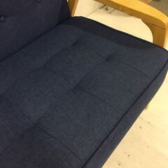  24943  2人掛けファブリックソファ　幅116cm    ◆大阪市内・東大阪市他 6,000円以上ご購入で無料配達いたします！◆ ※高槻・枚方方面◆西宮・尼崎方面◆生駒方面　それぞれ条件付き無料配送あり！            の画像