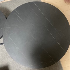 ニトリ　センターテーブルセット　ローテーブル ブラック　　の画像