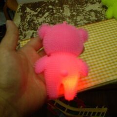 フラッシュくまちゃんヨーヨー　ピンクの画像