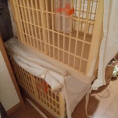 小型犬用の小屋２つカバー付きの画像