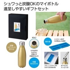 【新品】シュワっと爽快炭酸ステンレスボトル 保温 保冷 　製氷器付の画像