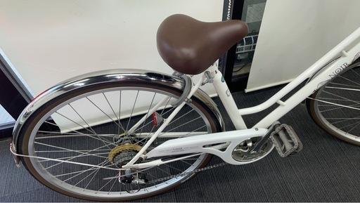 春日井市★中古自転車　シティサイクル　ノアール　オートライト　ホワイト　C.Dreamママチャリ　名古屋市北区　　美品