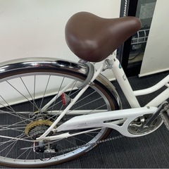 春日井市★中古美品！自転車　シティサイクル　ノアール　オートライト　ホワイト　C.Dreamママチャリ　名古屋市北区の画像