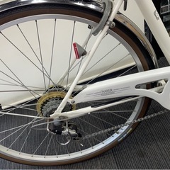 春日井市★中古美品！自転車　シティサイクル　ノアール　オートライト　ホワイト　C.Dreamママチャリ　名古屋市北区の画像