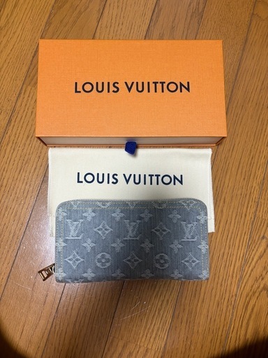ルイヴィトン　長財布　ジッピーウォレット　モノグラムデニム
