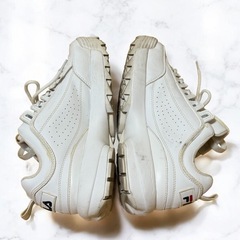 FILA フィラ 厚底 スニーカー 24.5cm ホワイトの画像