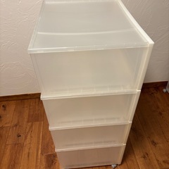 無印良品　MUJI 衣装ケース　4個　差しあげますの画像