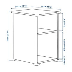 IKEA ベッドサイドテーブルの画像