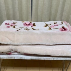 掛け布団　毛布2枚　シングルサイズの画像