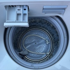 🉐Z133★2021年製★シャープ　洗濯機　8KG 熱乾燥4.5KG インバーターの画像
