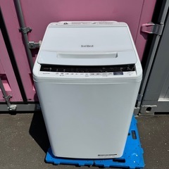 🉐Z134★2019年製★日立　洗濯機　8KG インバーター ビートウォッシュの画像