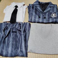 ウェンズデー　コスプレ　制服一式8点セットの画像