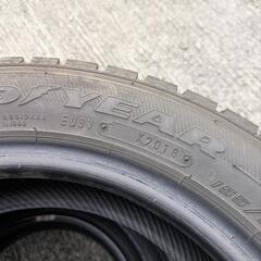 廃タイヤ 18年製 155/65/r14 Goodyear icenavi6 4本の画像