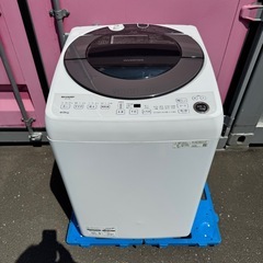 🉐★未使用品★Z137★2025年製★シャープ　洗濯機　8KG インバーターの画像
