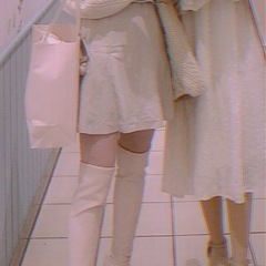 EVRIS ストレッチミドルブーツ　ホワイトの画像