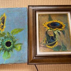 油絵 インテリア 絵画 壁掛け 昭和レトロの画像