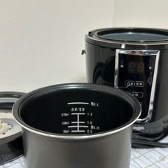 A-stage1.5合炊き炊飯器ブラック(1人暮らし)  の画像