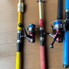 釣り竿・リール・仕掛け・網など一式セット【まとめて】の画像