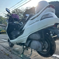 ヤマハ　マジェステイ　希少　SV 250 キャブ車　ビックスクーター　4スト　スクーター　バイク　フルフェイス付き　宮崎　の画像