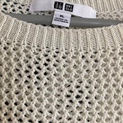 ［美品］レディース服 UNIQLO メッシュトップス XLの画像