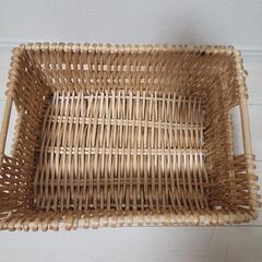 大きめ　柳　バスケットの画像