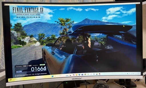 お話中　32型曲面ゲーミングモニター　ジャンク品