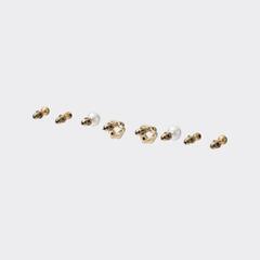 GU　ジーユー　マルチミニピアス　5P ゴールド　1セットの画像