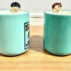 【未使用】【まとめて2つで】鬼滅の刃　竈門炭治郎　僕のヒーローアカデミア　のるキャラマグ　デク　緑谷出久　ヒロアカ　週刊少年ジャンプ の画像
