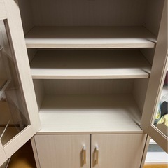 キッチン棚　ホワイト　収納棚の画像
