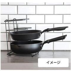 美品　フライパンラックの画像