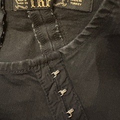 ZARA ブラックデニムワンピース　Sサイズの画像