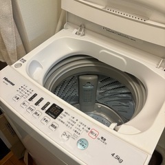 Hisense 4.5kg　無料で差し上げますの画像