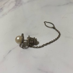 ラペルピン　ヴィンテージ　パールの画像