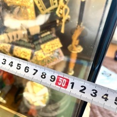 【美品】秀月　ガラスケース入り　五月人形　子供大将　お近くでしたら車で配送可能　ご相談くださいの画像