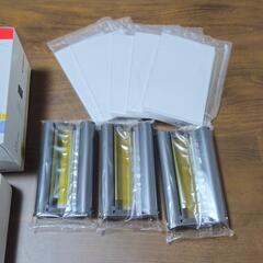 Canon SELPHY CP1500 プリンター 本体とインクの画像