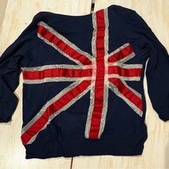 希少品！Onespo カーディガン　イギリス国旗の画像