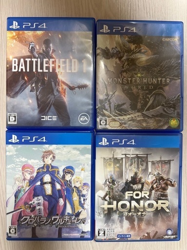 【超美品】PS4 本体＋付属品＋ゲームソフト4本