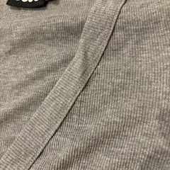 希少品！ロングカーディガン グレー 半袖 ロングの画像