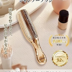 美髪 頭皮ブラシ ヘアブラシ レディース くし スカルプ 乾湿両用 静電気防止の画像
